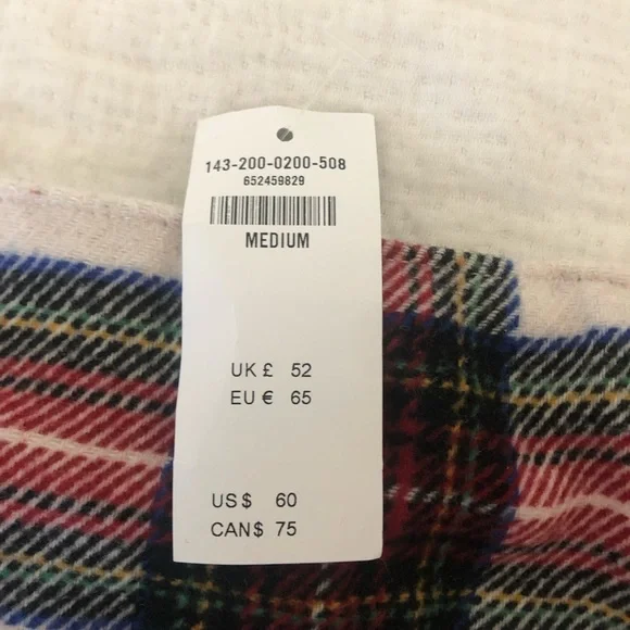 Abercrombie & Fitch Red Plaid Skirt - Picture 3 of 3